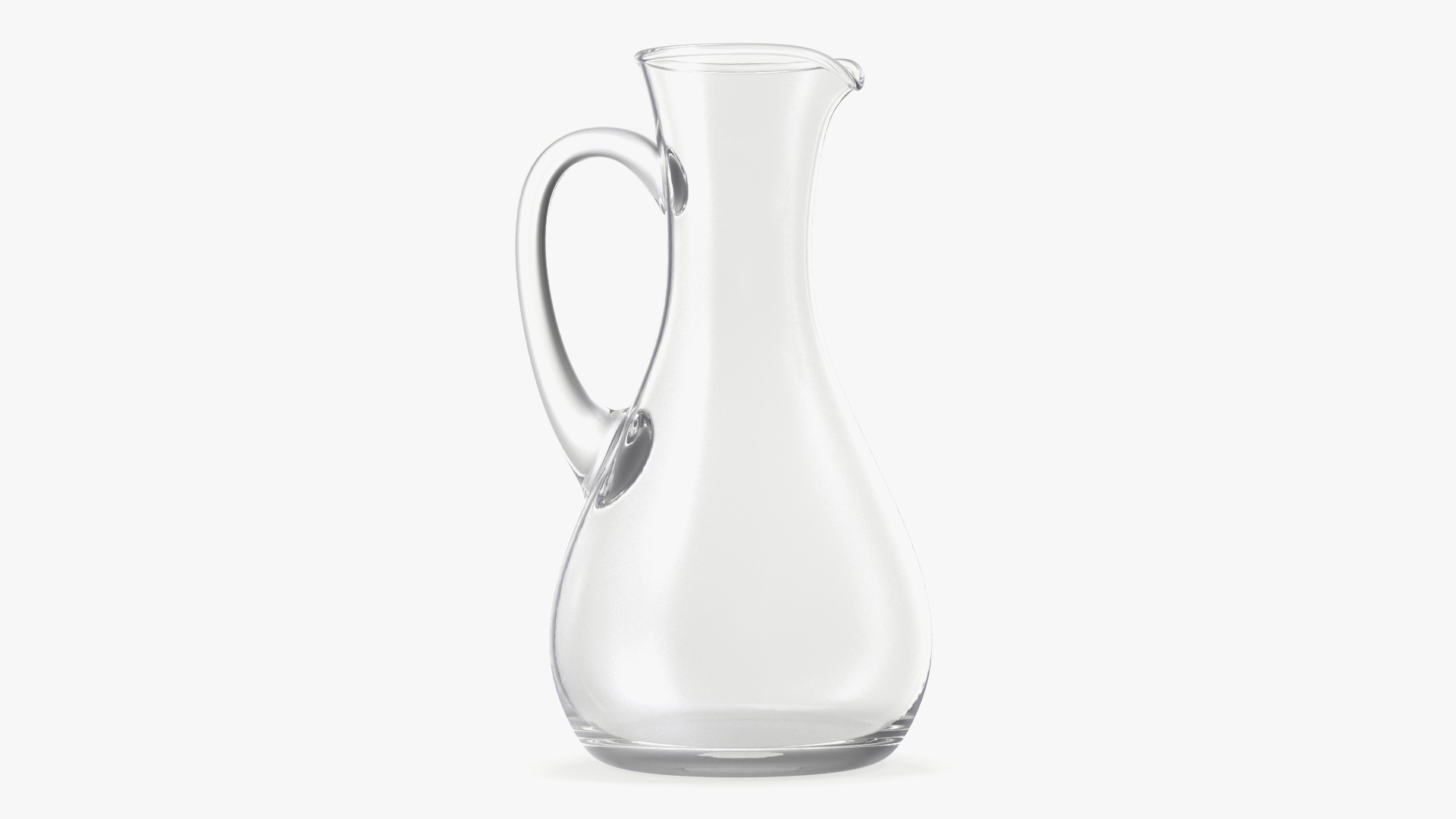 3D Glass Jug Narrow Neck