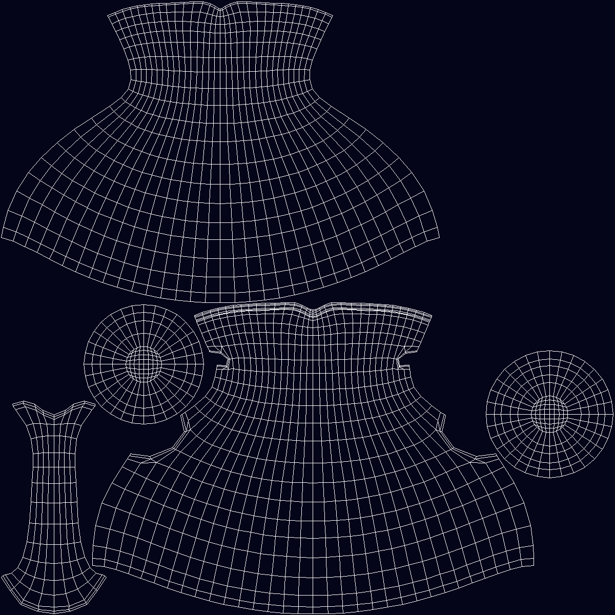 3D Glass Jug Narrow Neck