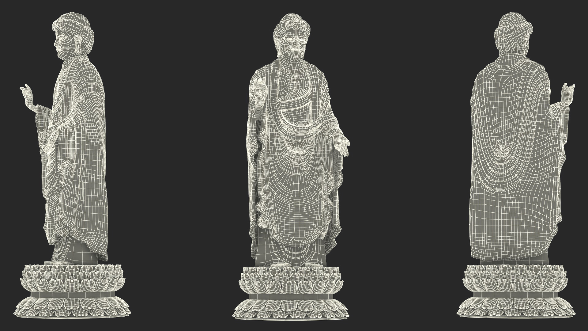 Mazu of Tianjin Buddha Statue 3D model