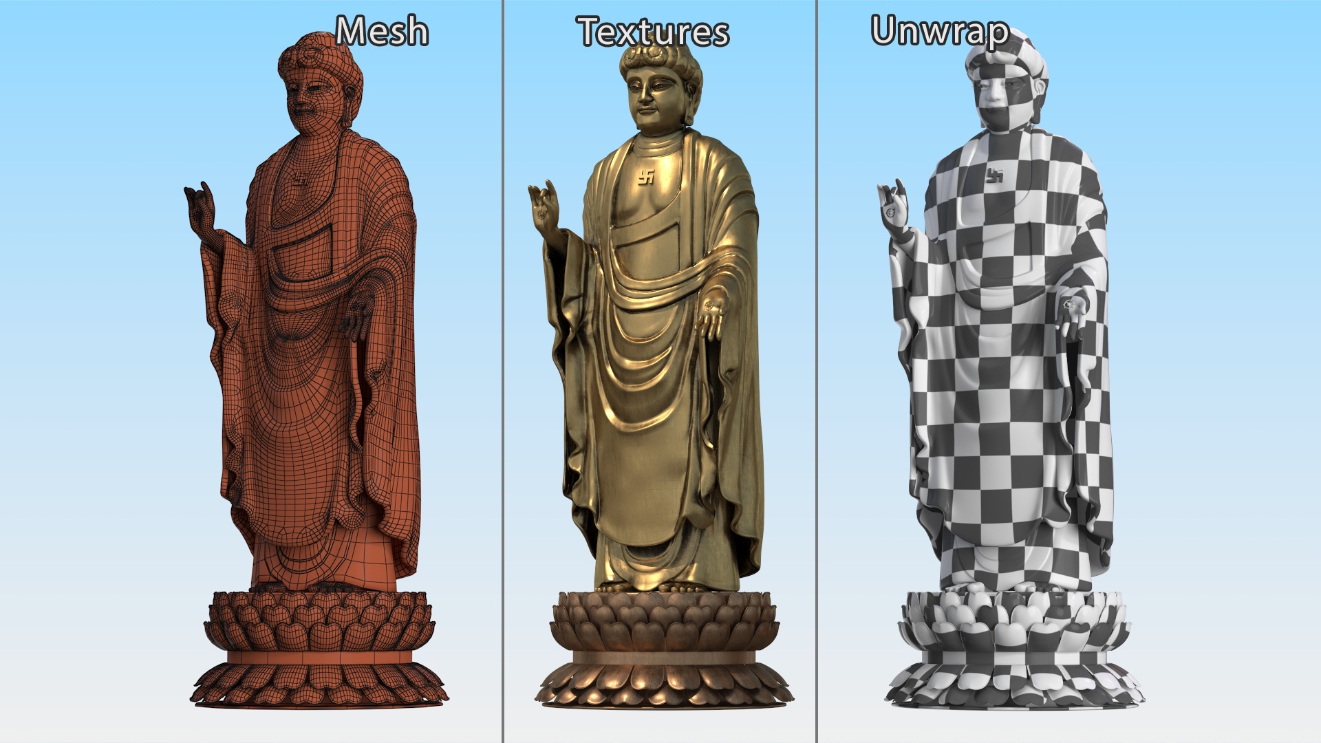 Mazu of Tianjin Buddha Statue 3D model
