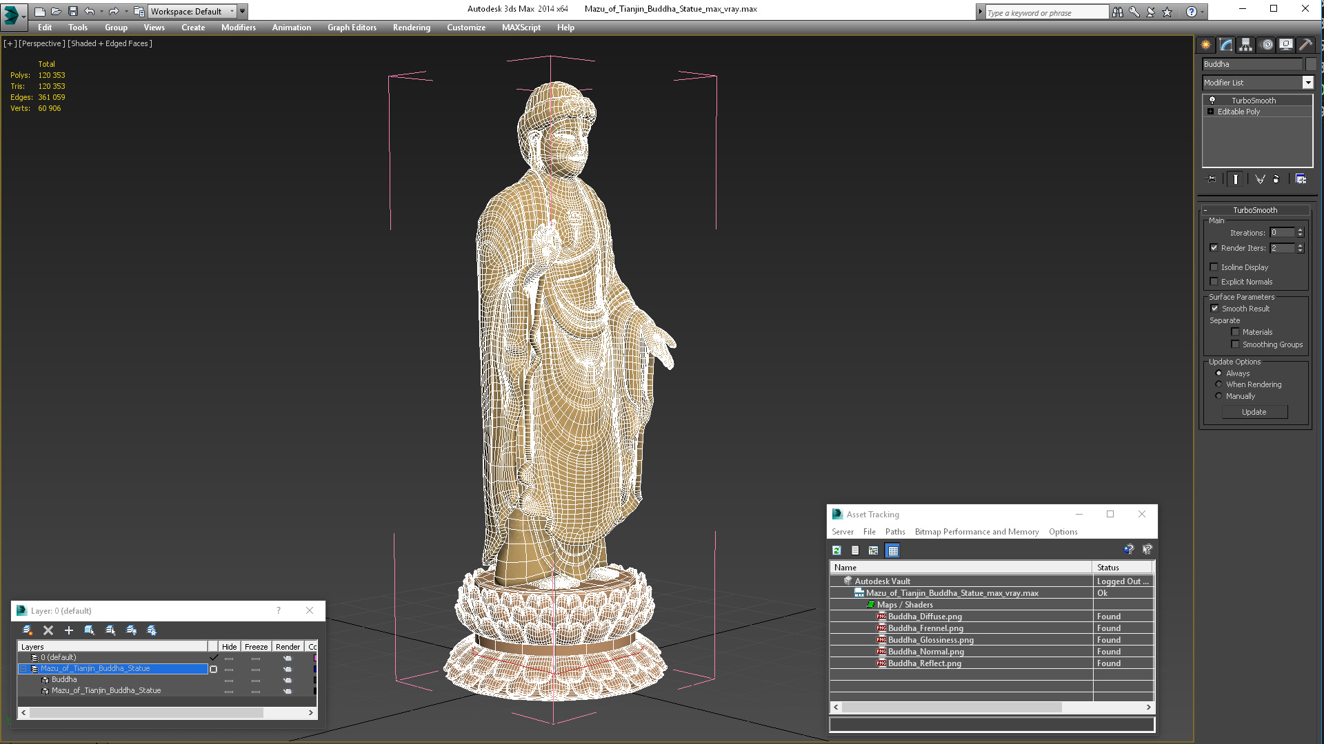 Mazu of Tianjin Buddha Statue 3D model