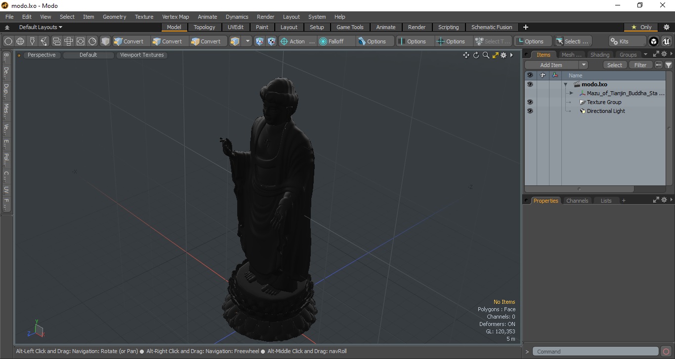 Mazu of Tianjin Buddha Statue 3D model