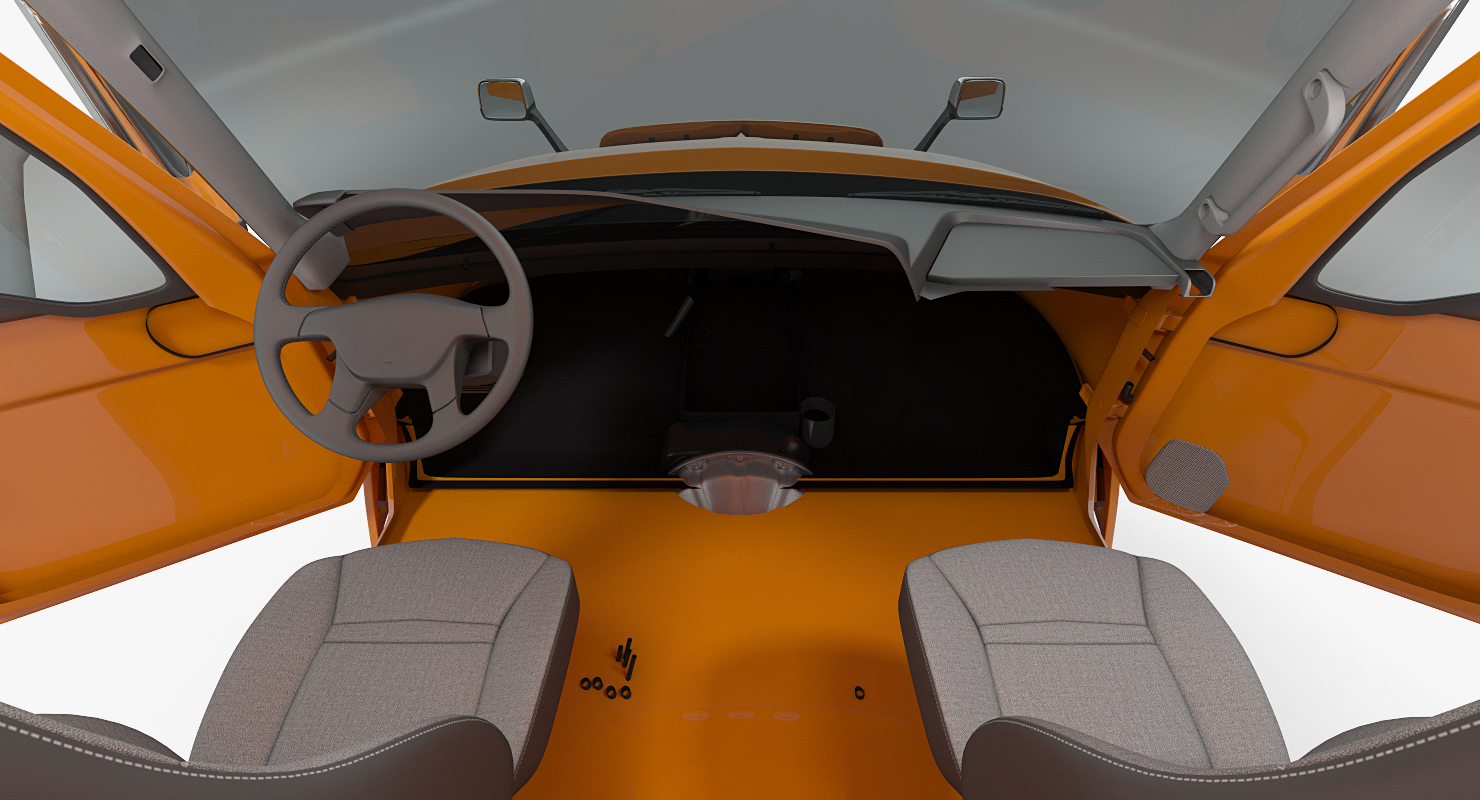 Heavy Duty Truck Simple Interior 3D