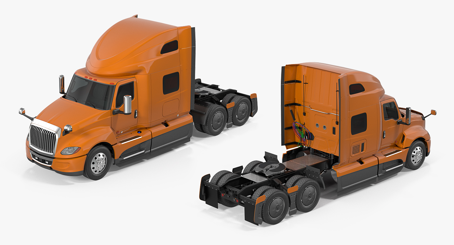 Heavy Duty Truck Simple Interior 3D