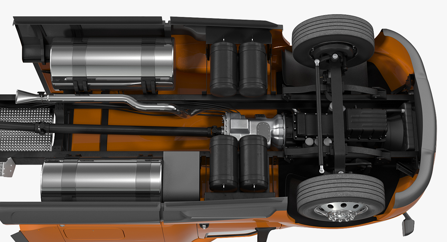 Heavy Duty Truck Simple Interior 3D