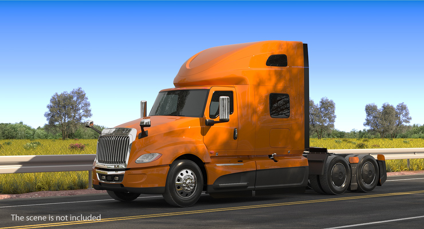 Heavy Duty Truck Simple Interior 3D