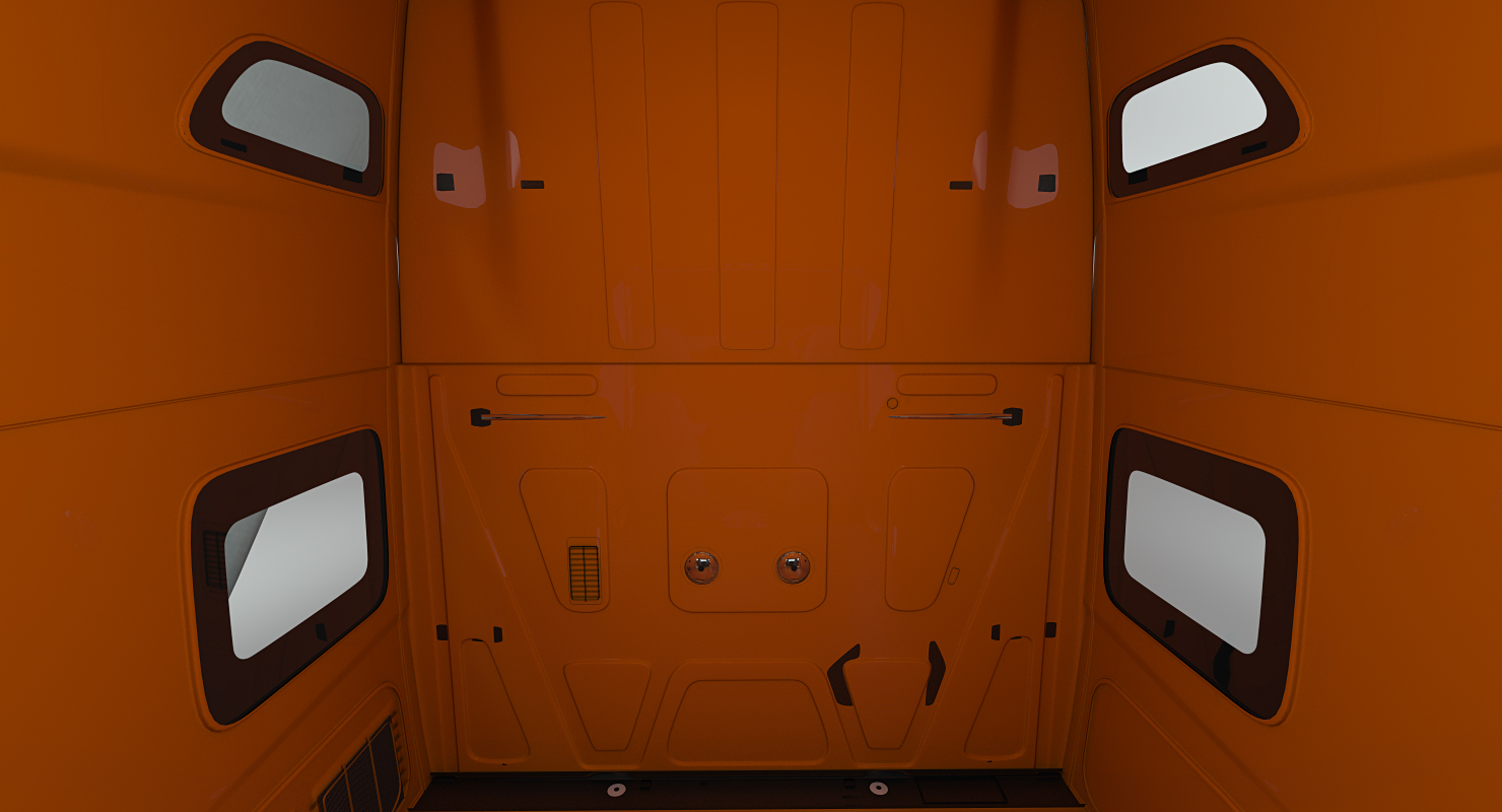 Heavy Duty Truck Simple Interior 3D