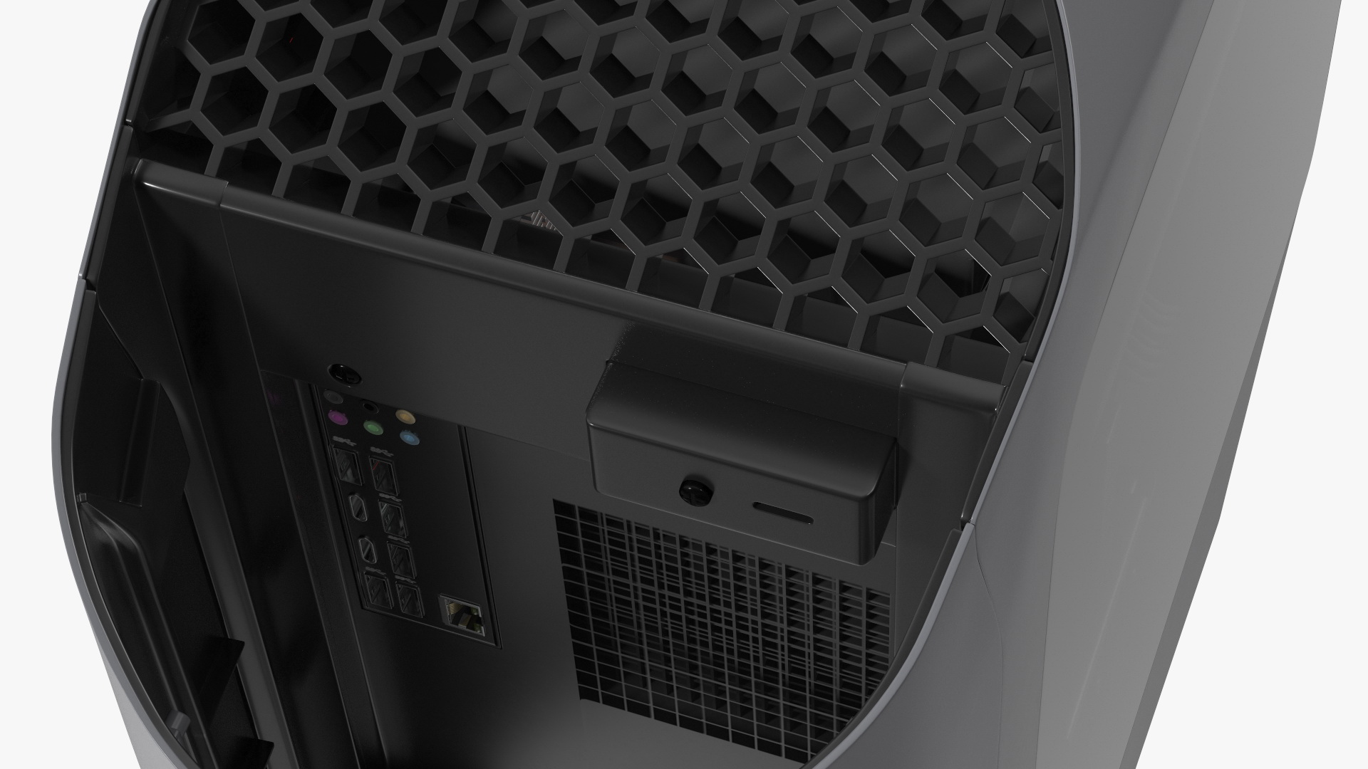 Liquid Cooled Gaming Desktop Red 3D
