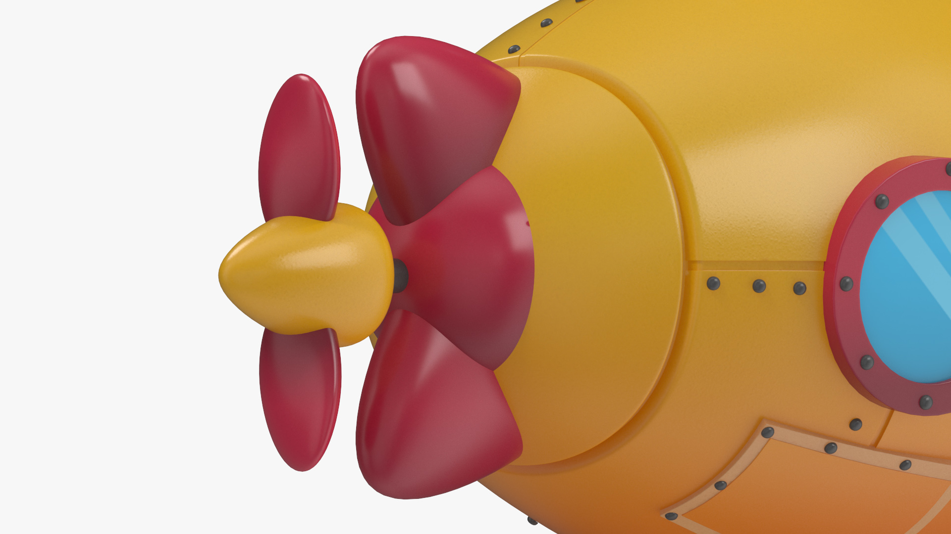 Cartoon Yellow Submarine 3D model