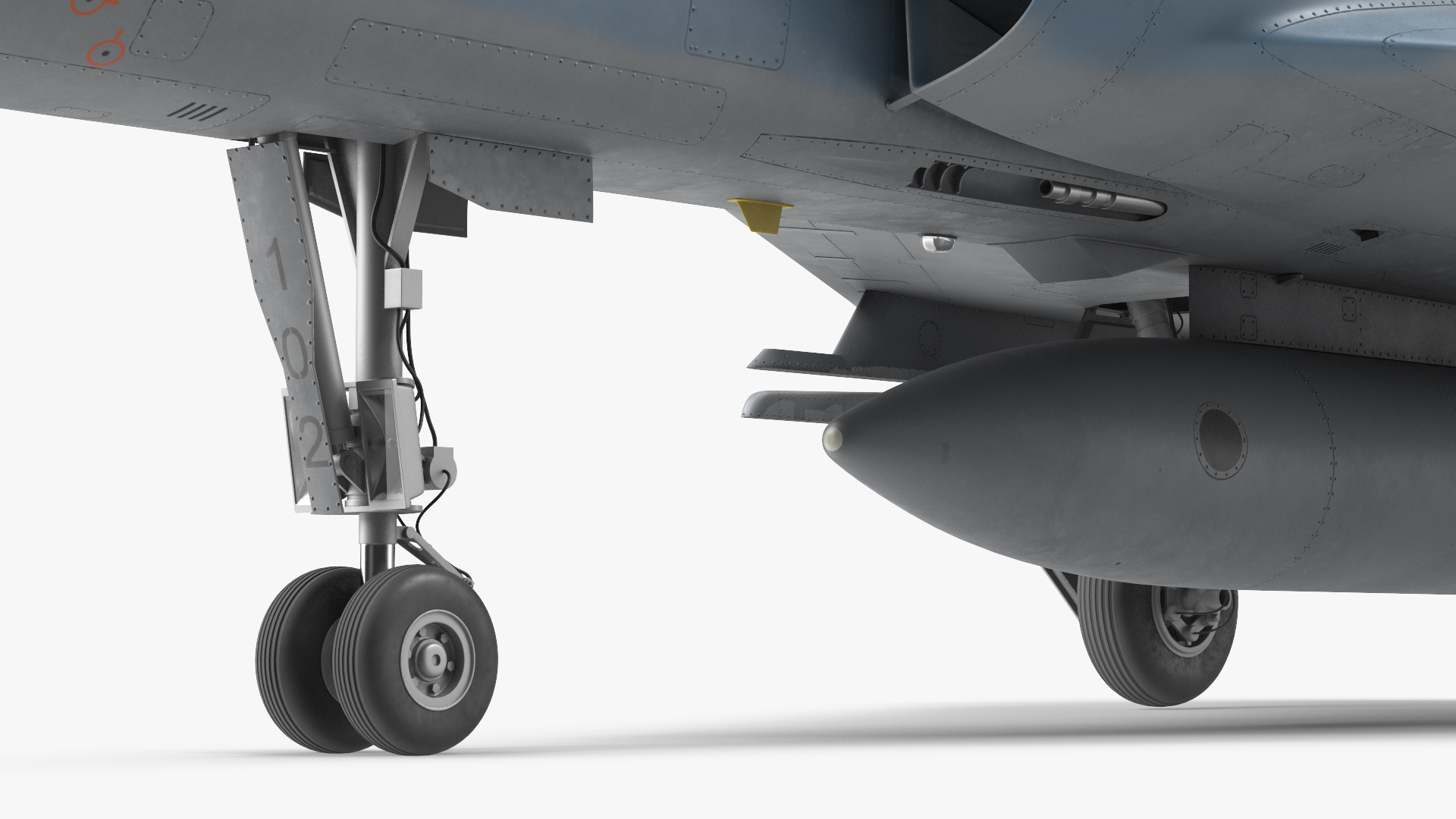 3D French Air Force Mirage 2000C Multi Role Fighter model