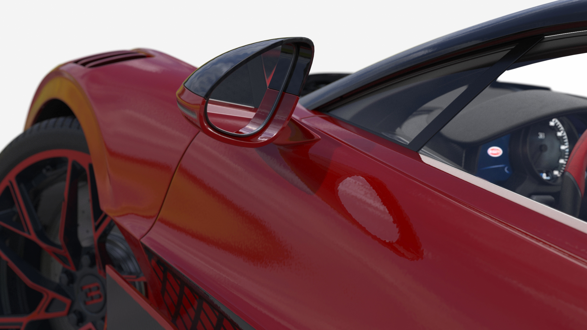 3D Bugatti Divo Lady Bug Rigged model