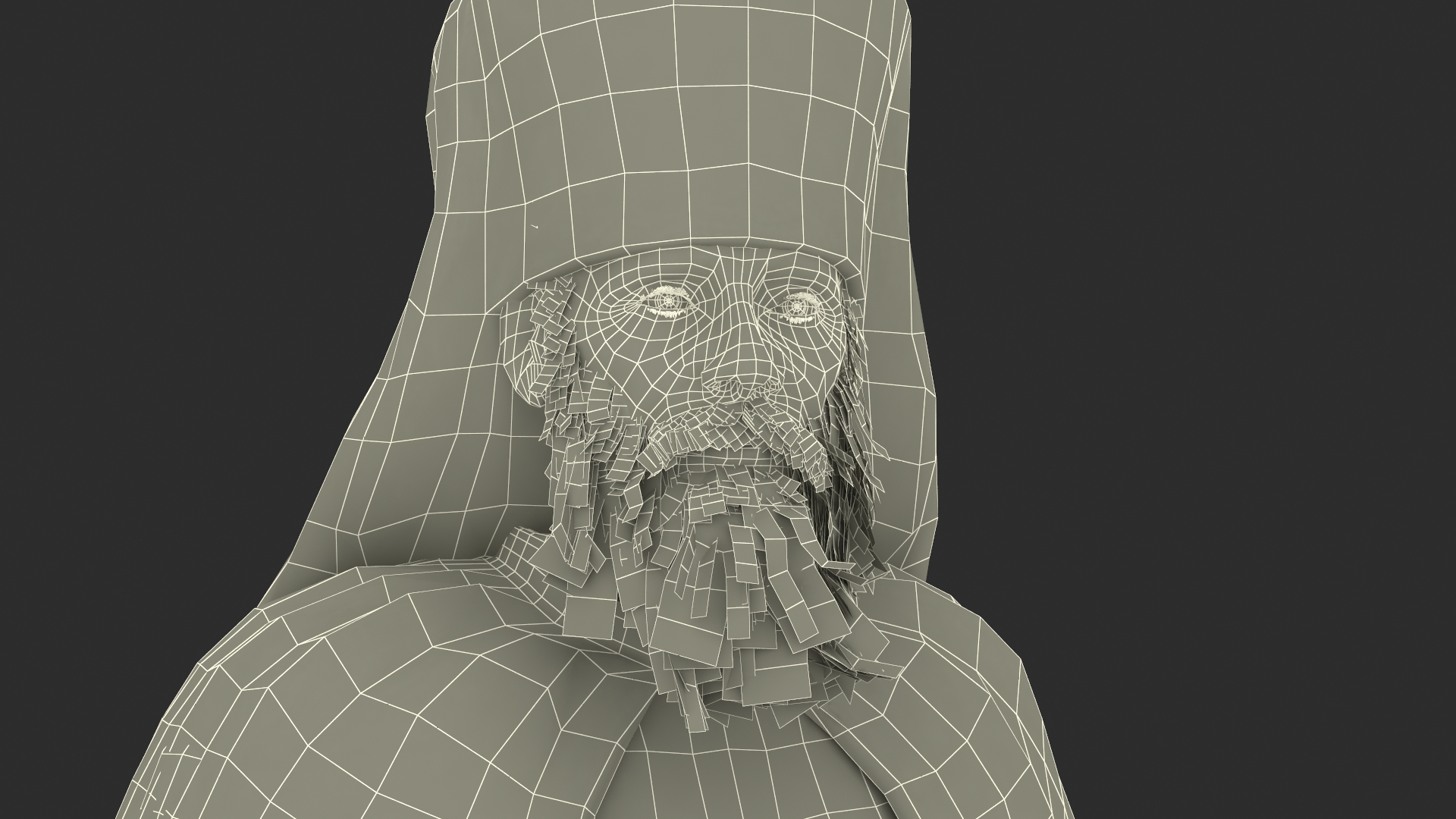 3D Monk of Orthodox Church Fully Dressed Standing