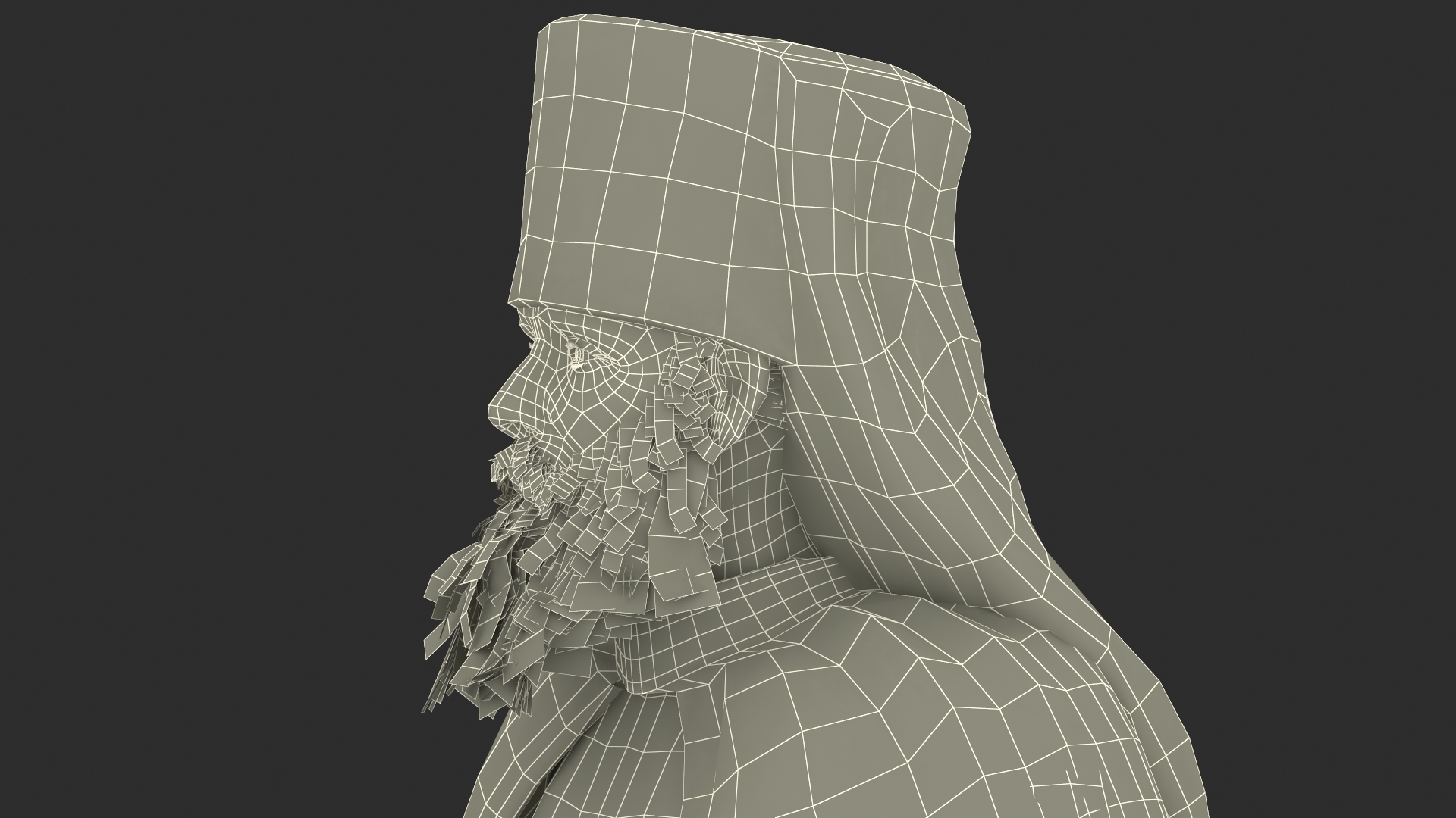 3D Monk of Orthodox Church Fully Dressed Standing