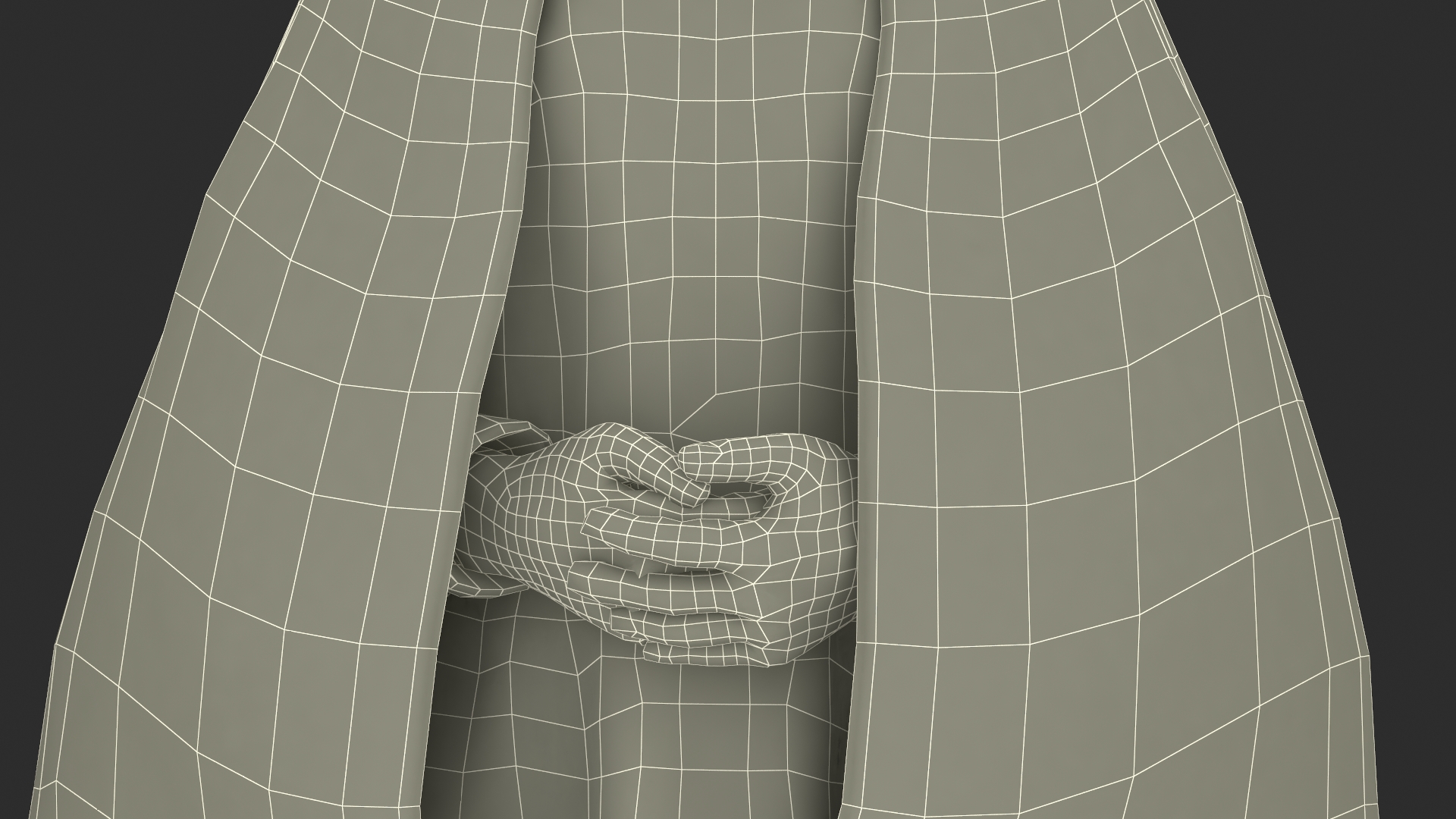 3D Monk of Orthodox Church Fully Dressed Standing