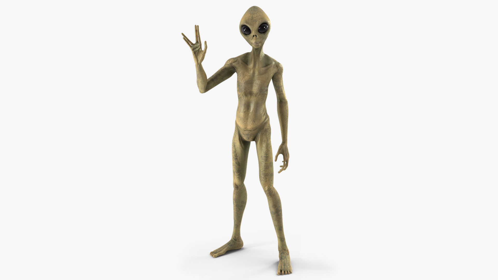 3D model Humanoid Alien Creature Rigged