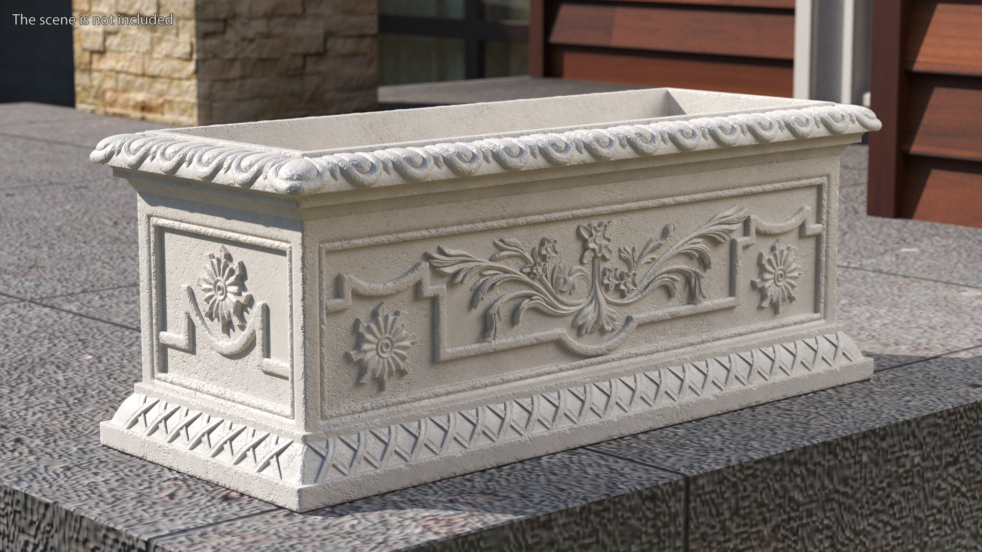 Provence Trough Planter h30 3D