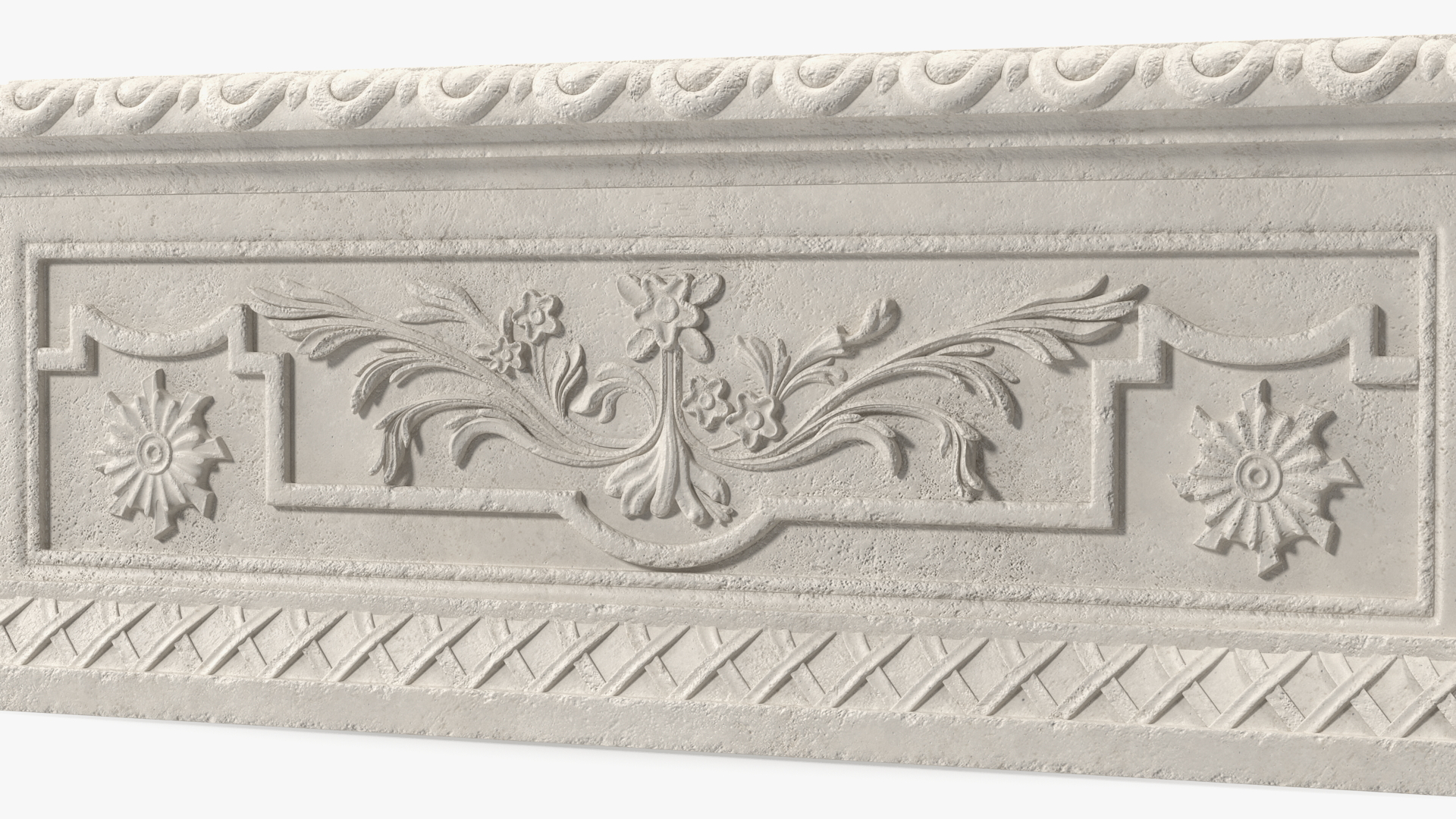 Provence Trough Planter h30 3D