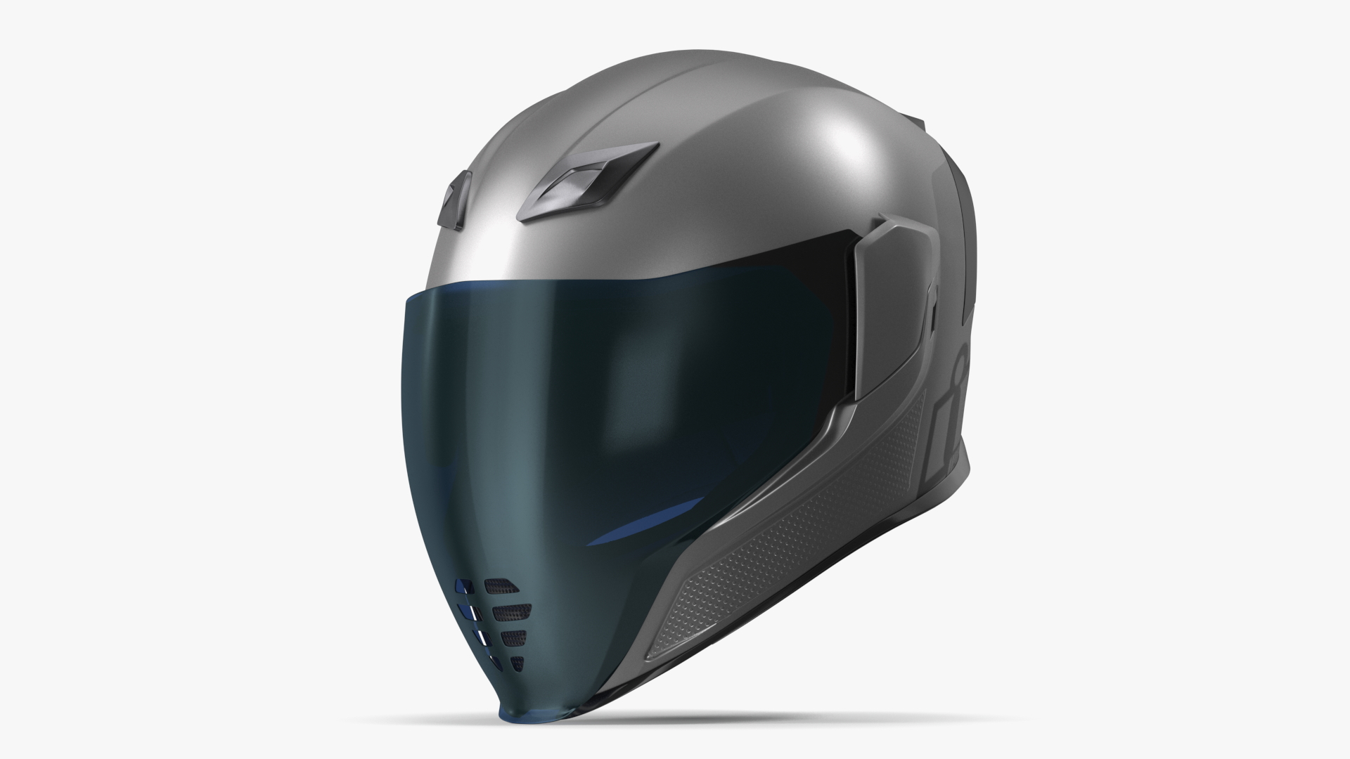 3D Full Face Bike Racing Helmet Grey model