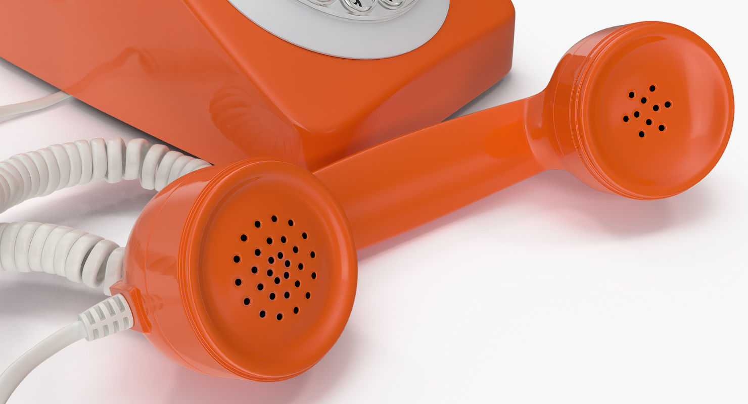 Fashioned Rotary Dial Phone 3D