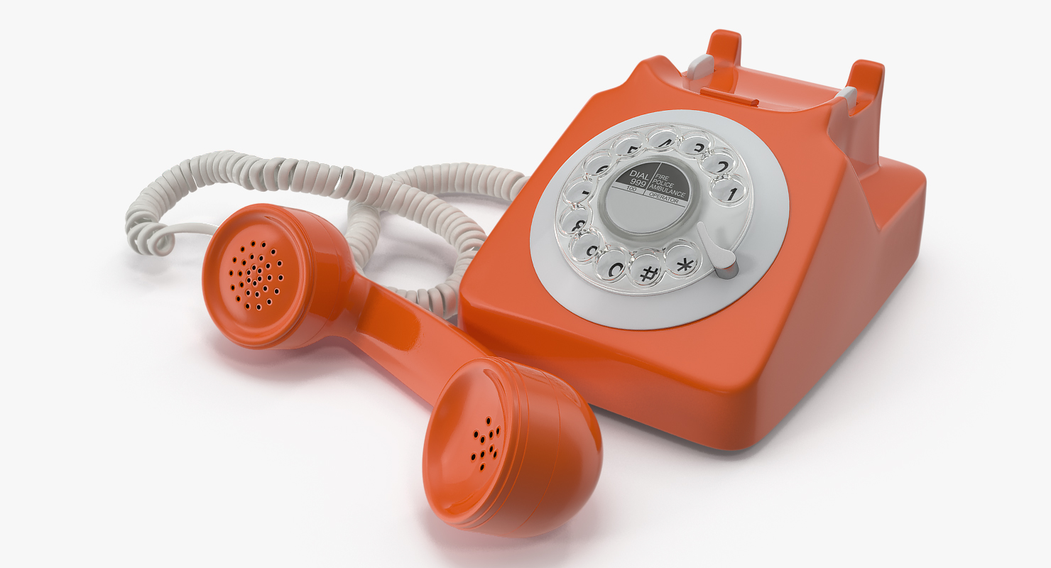 Fashioned Rotary Dial Phone 3D
