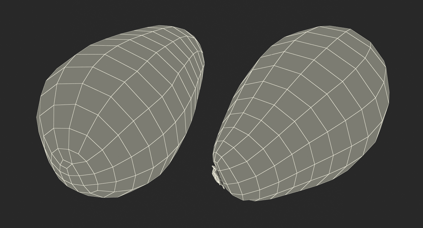 3D Whole Avocado model