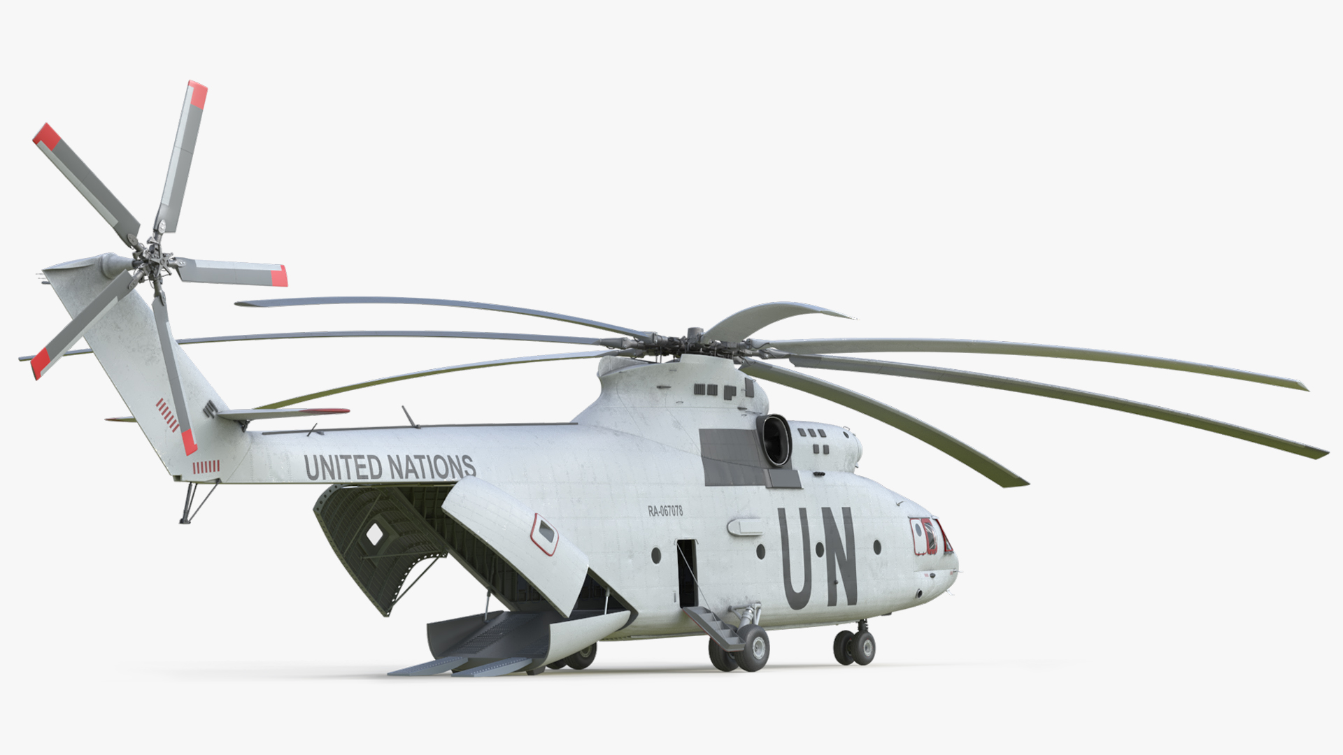Mi26 UN Transport Helicopter Rigged
