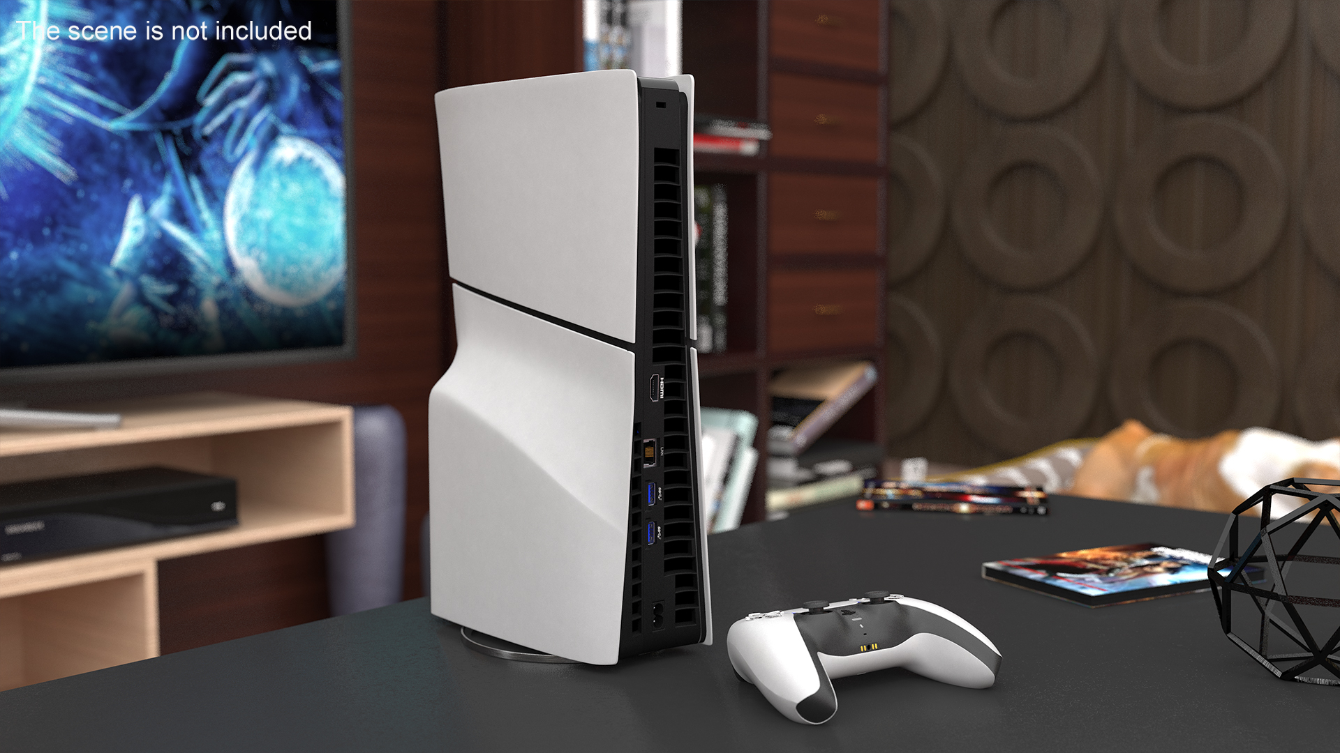 3D Sony PlayStation 5 PS5 Slim White model