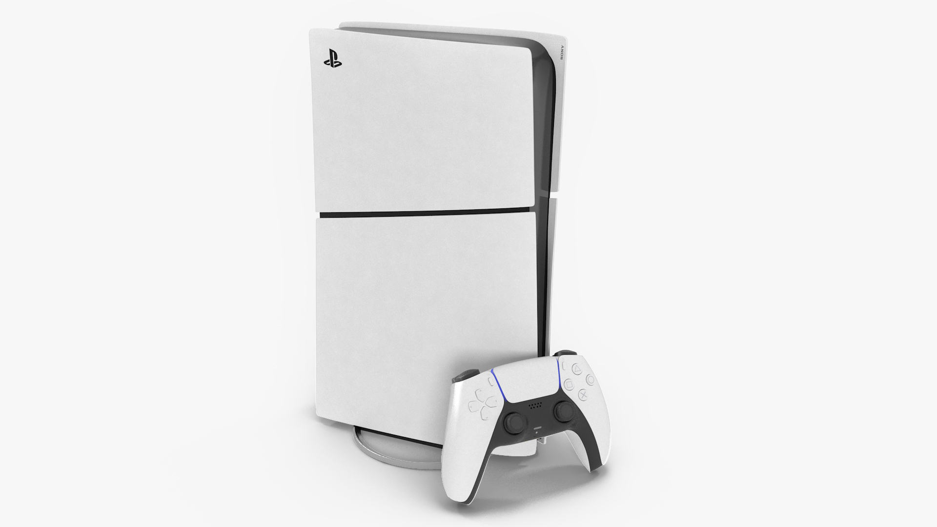 3D Sony PlayStation 5 PS5 Slim White model