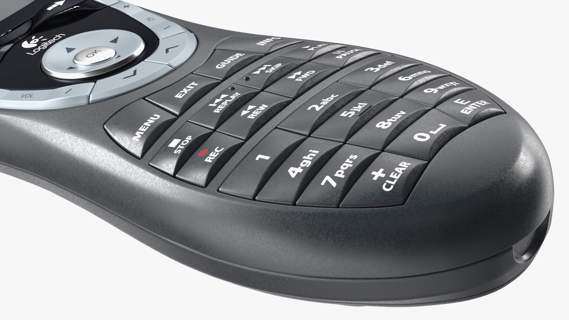 One for All Universal Remote Control Black 3D