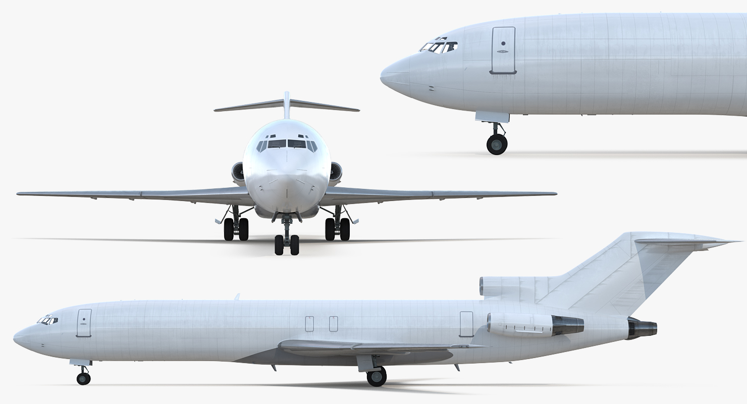 3D model Boeing 727 200F Generic Rigged