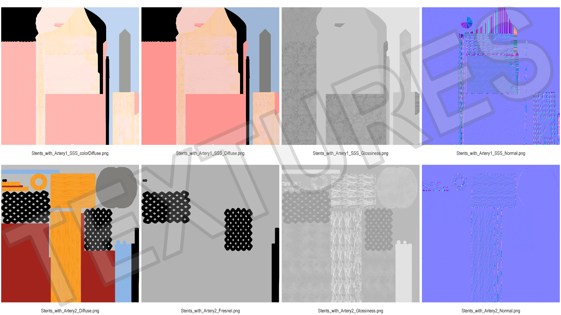 3D Stents with Artery model