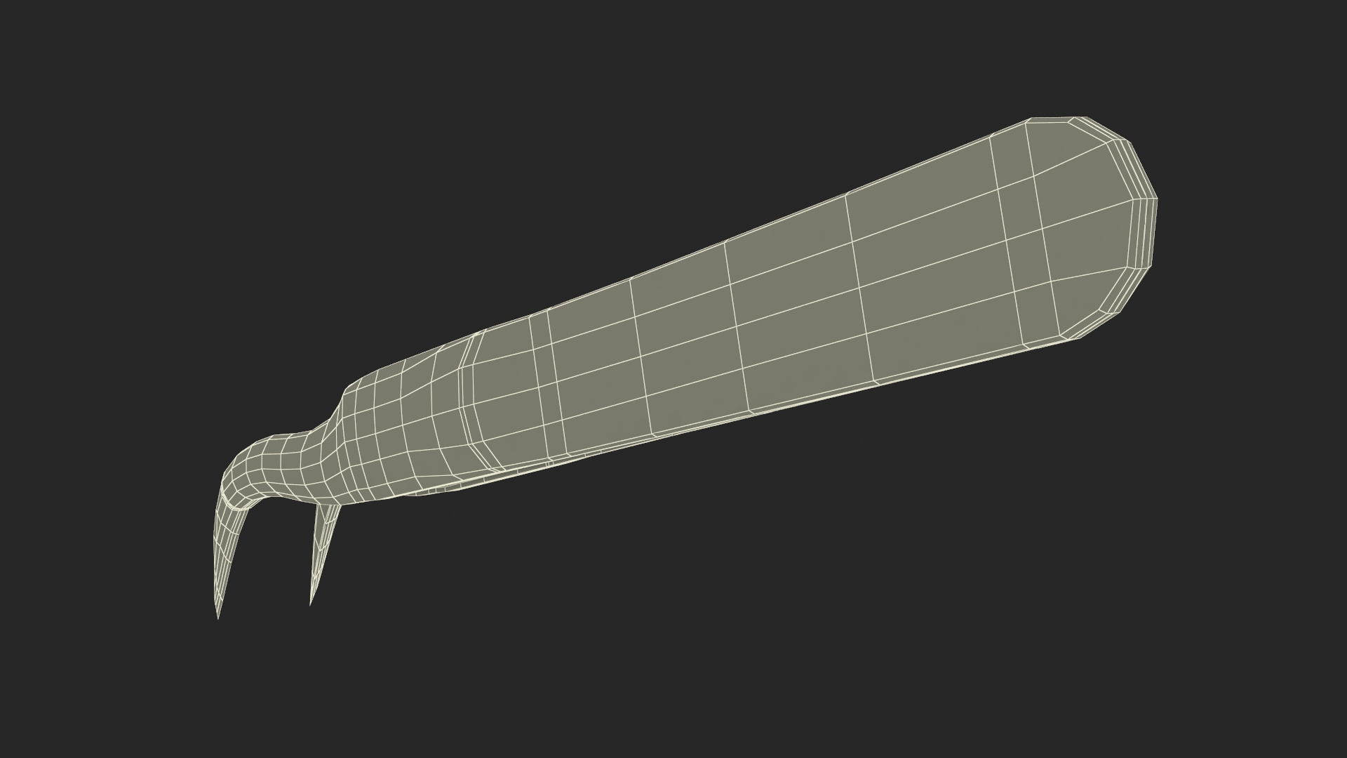 3D Black Angled Tweezers