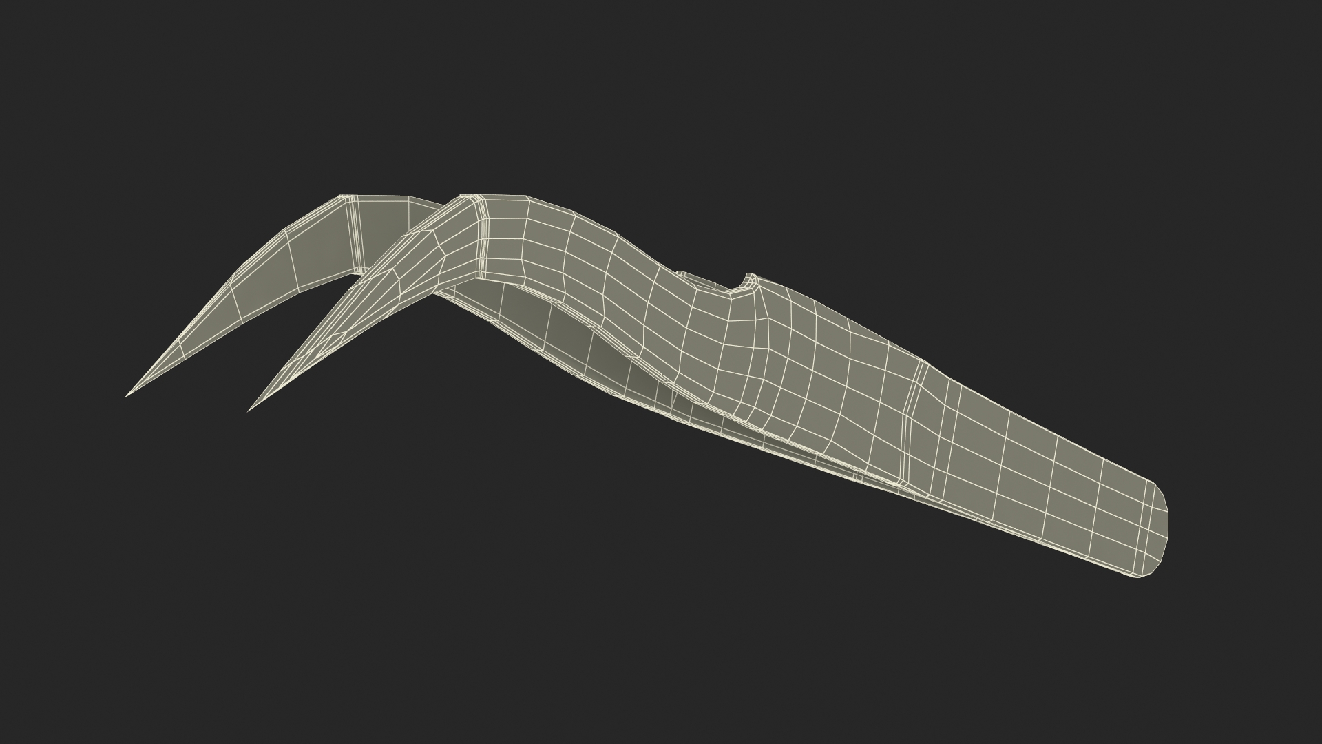 3D Black Angled Tweezers