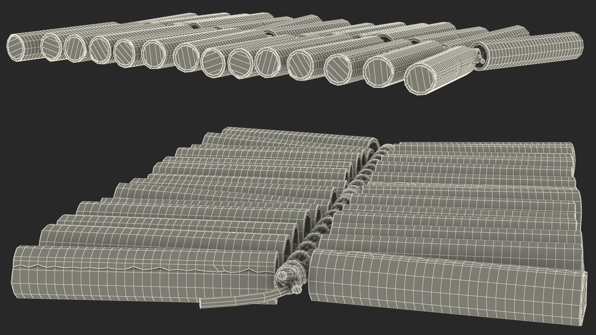 String of Firecrackers 3D