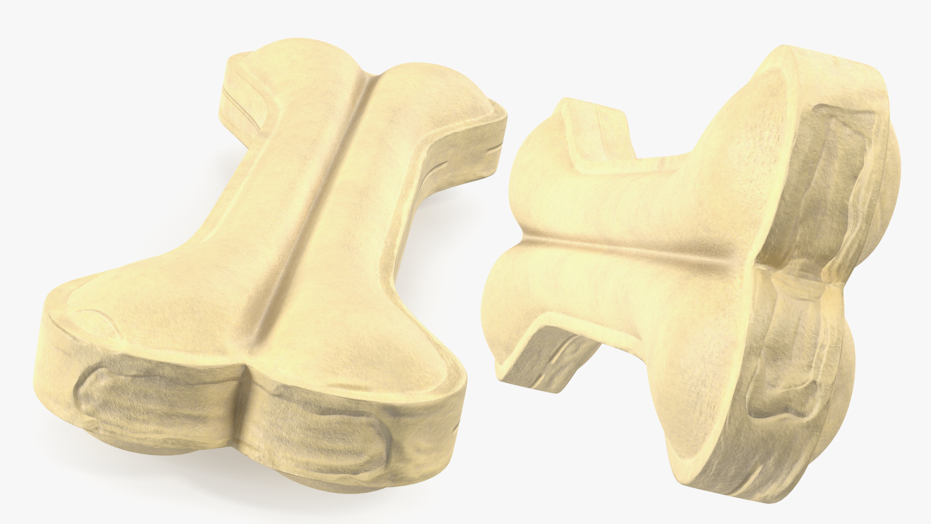 3D model Large Dog Chew Bone Light