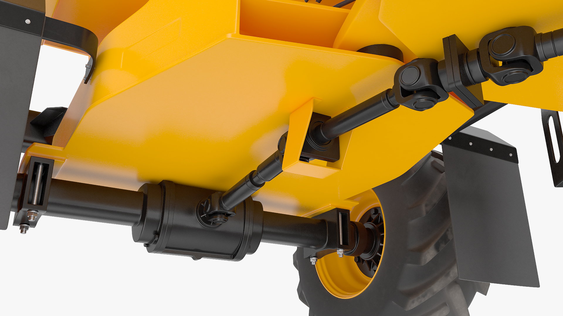JCB 6T-1 Cabbed Site Dumper Rigged 3D model