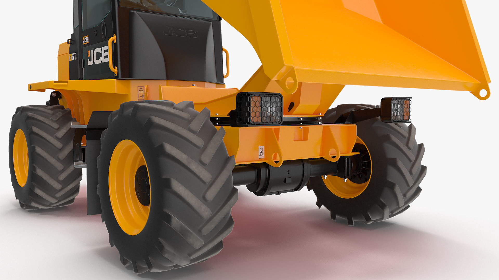 JCB 6T-1 Cabbed Site Dumper Rigged 3D model