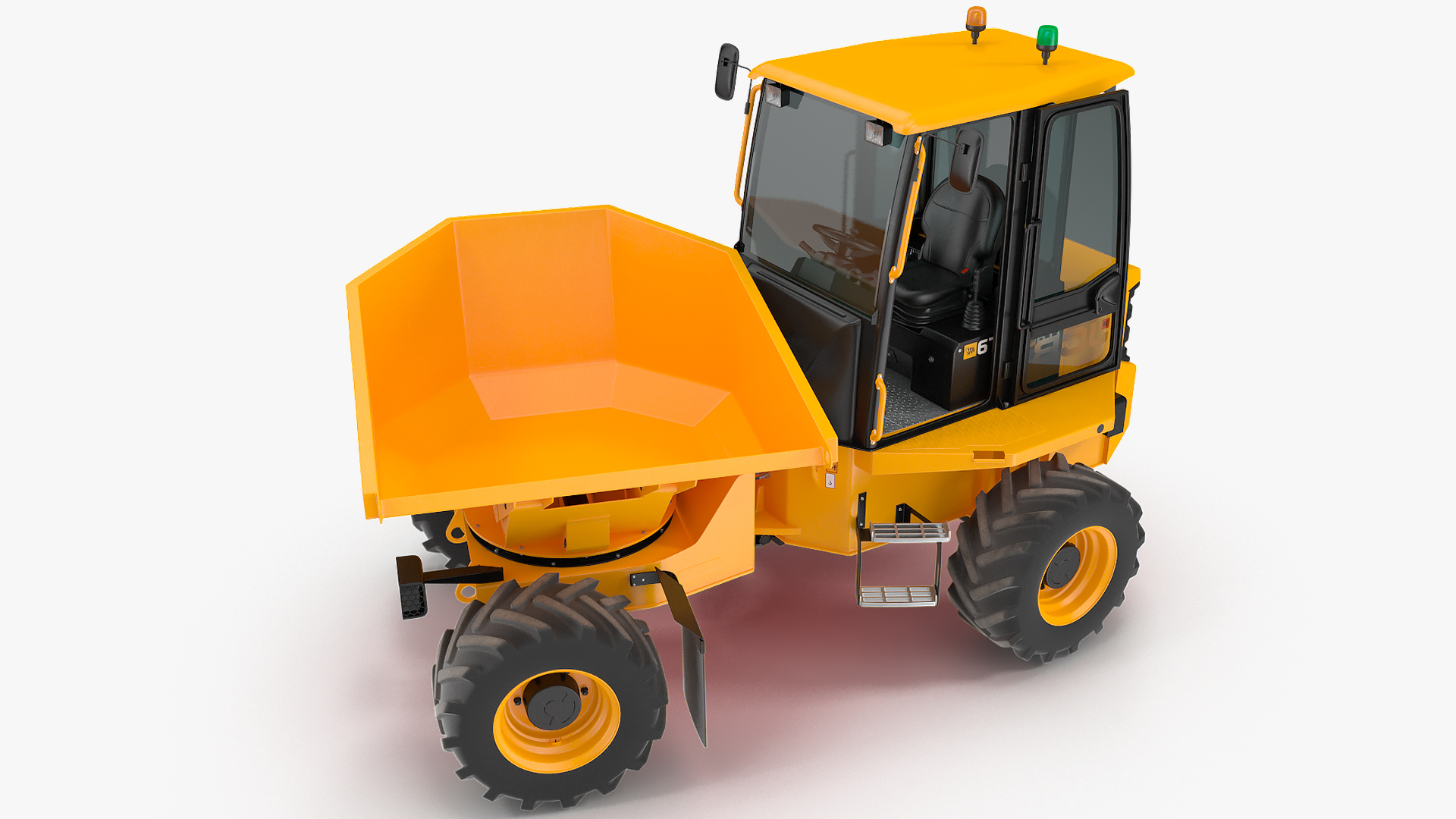 JCB 6T-1 Cabbed Site Dumper Rigged 3D model