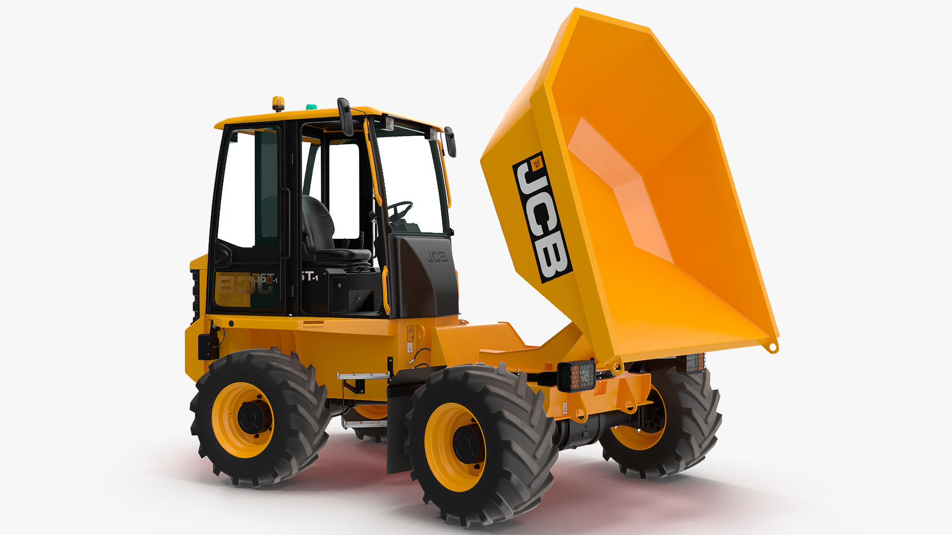 JCB 6T-1 Cabbed Site Dumper Rigged 3D model