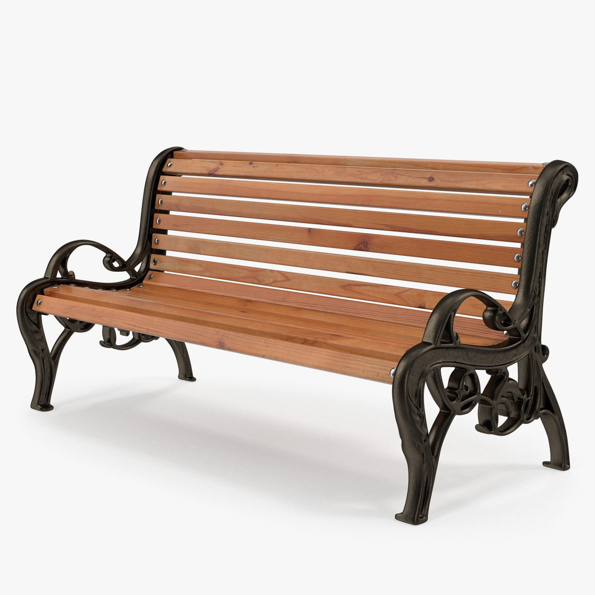 Classic Park Bench, view 3