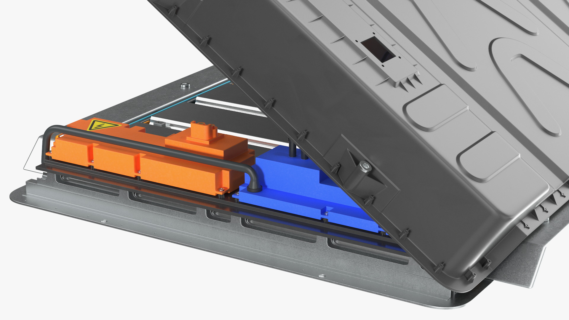 3D model Electric Car Battery Open