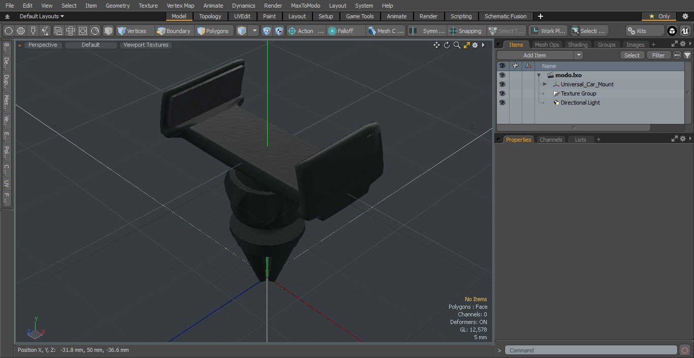 Universal Car Mount 3D model