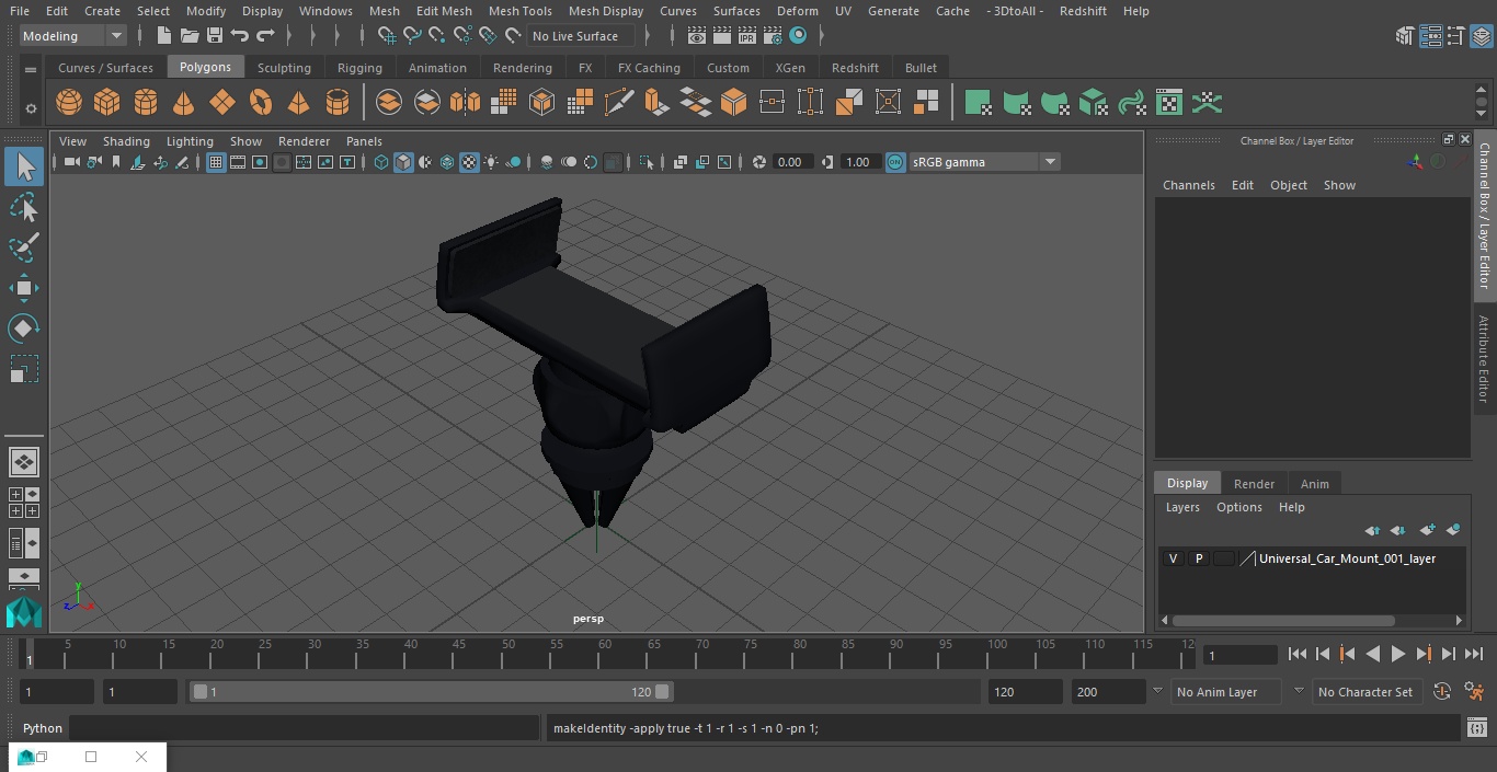 Universal Car Mount 3D model
