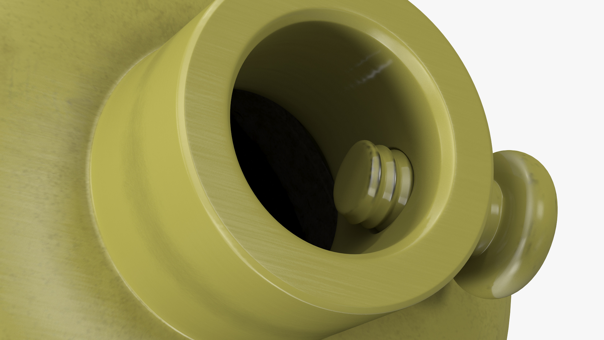 3D model Vintage Lightbulb Socket Brass