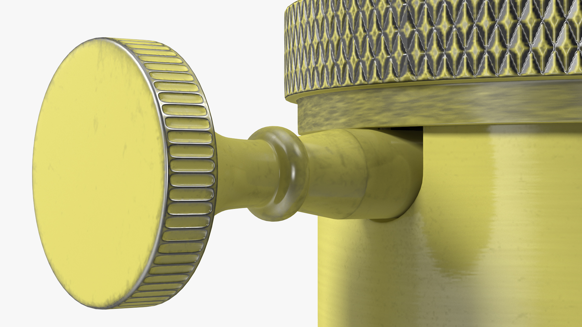 3D model Vintage Lightbulb Socket Brass