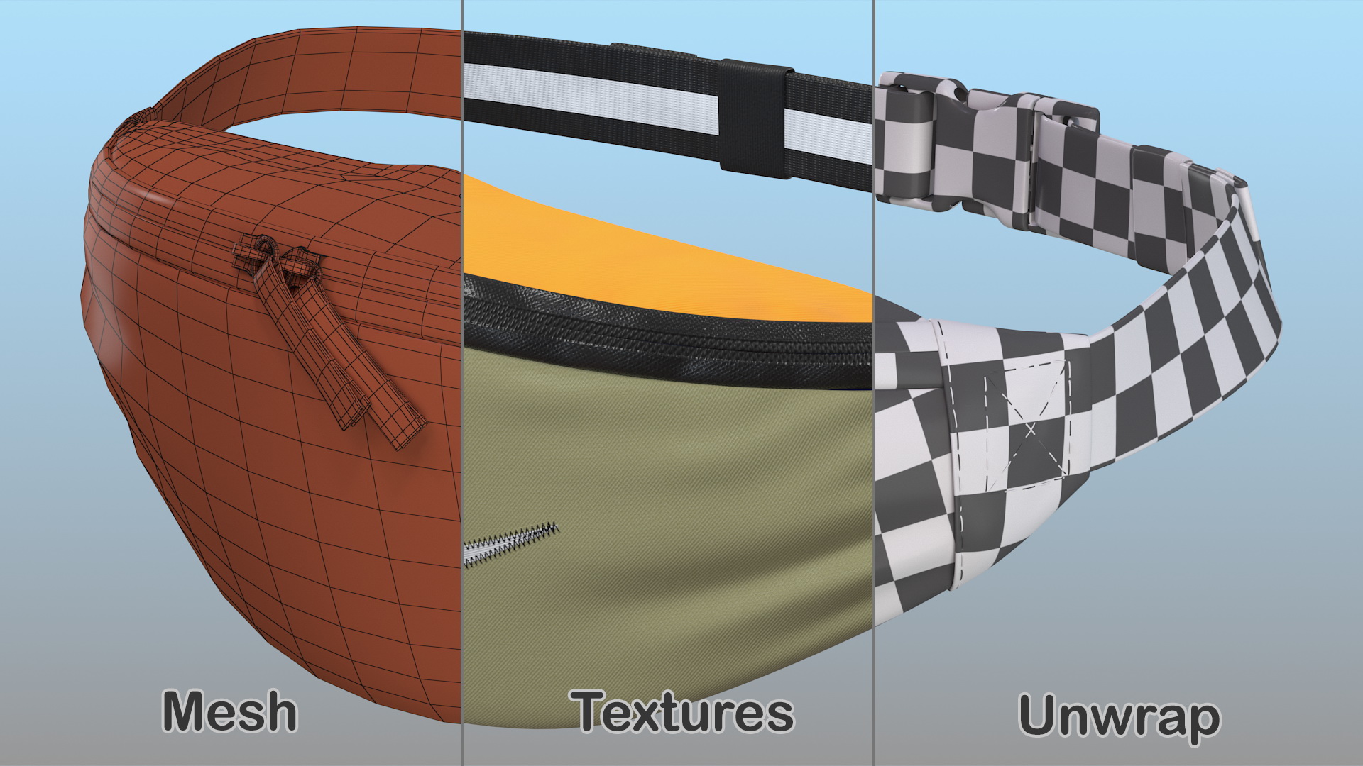 3D model Nike Sportswear Heritage Waist Bag Jade Stone