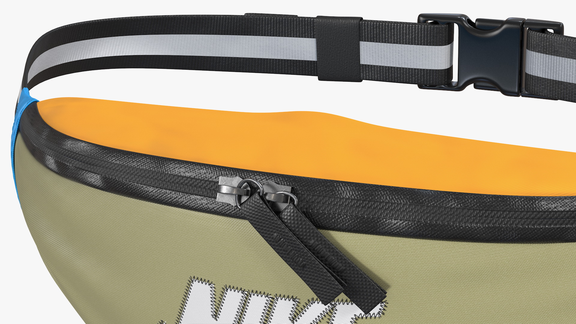 3D model Nike Sportswear Heritage Waist Bag Jade Stone