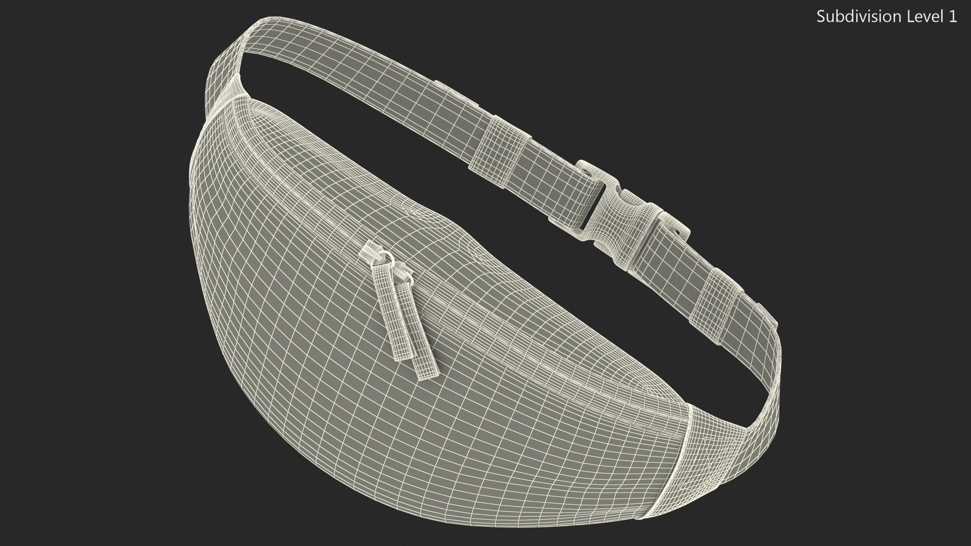 3D model Nike Sportswear Heritage Waist Bag Jade Stone