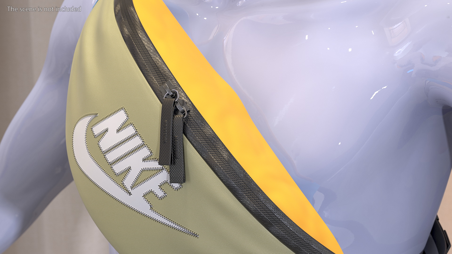 3D model Nike Sportswear Heritage Waist Bag Jade Stone