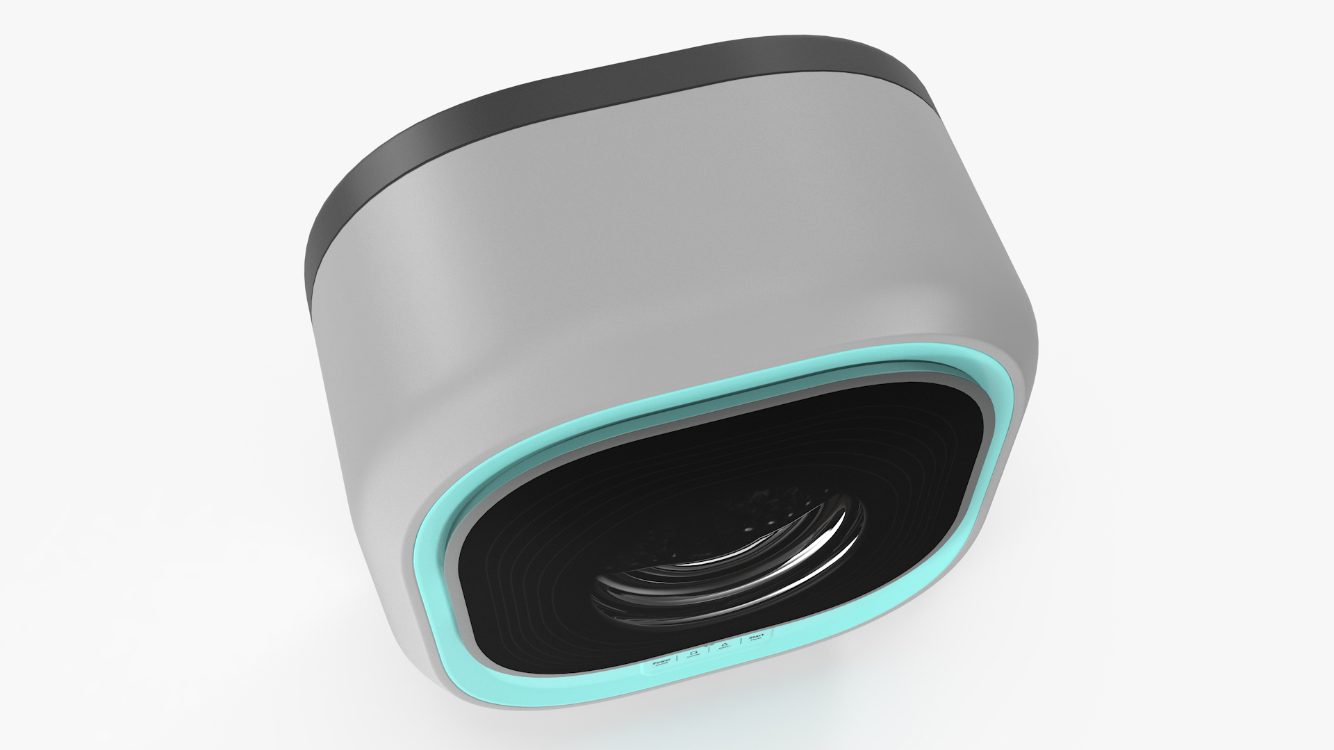 3D Mini Washing Machine Wall Mounted Blue model